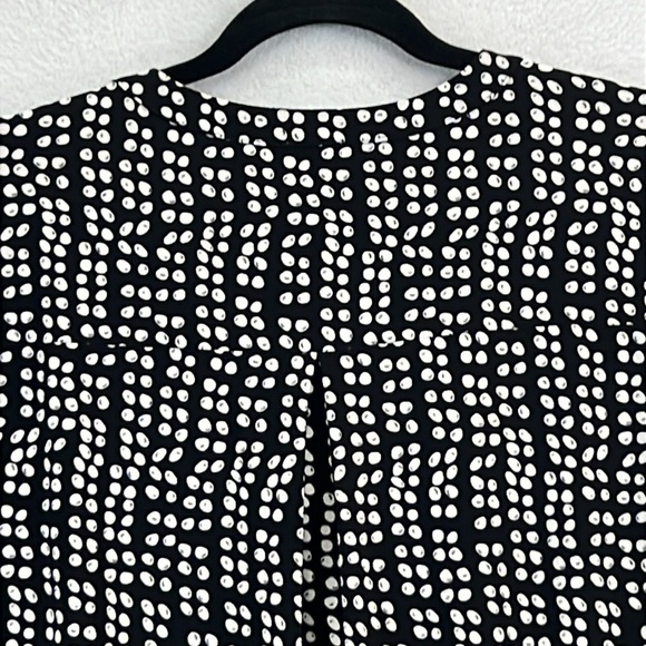 Anne Klein Women’s Top Sz 3X Black & White Polyester/Elastane Knit Zip Front EUC - Picture 6 of 10